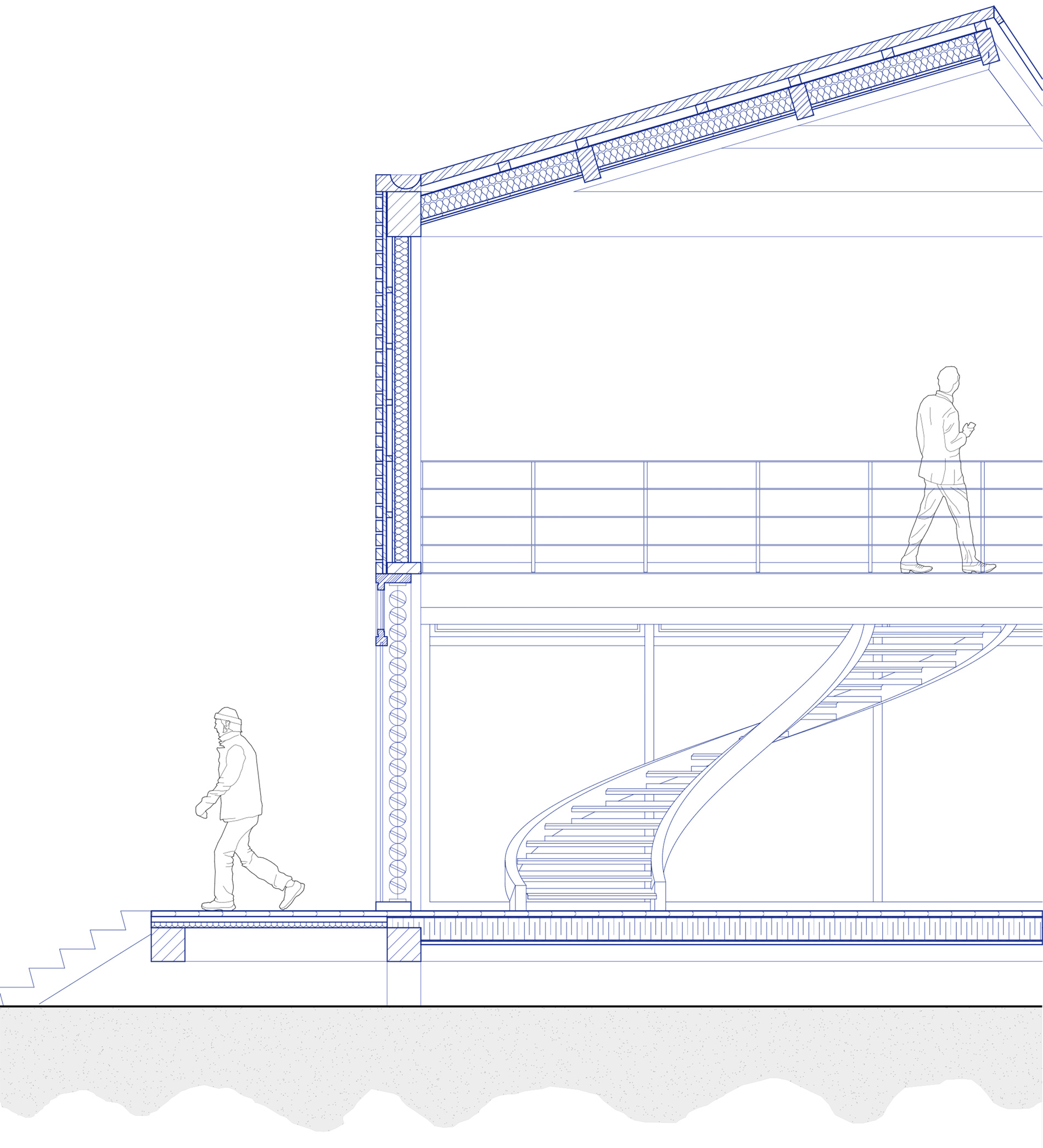 detail architectural projet terminal passager