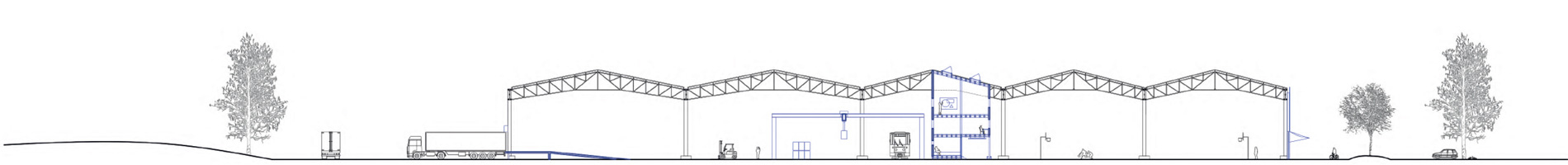 coupe projet plateforme logistique et sport