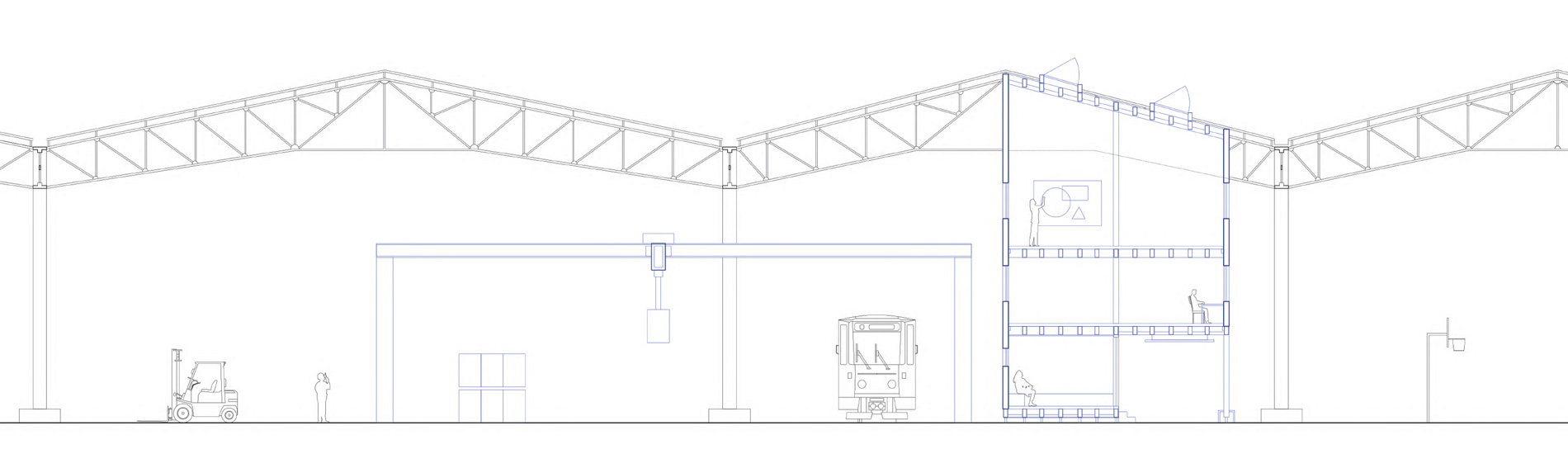 coupe projet plateforme logistique et sport