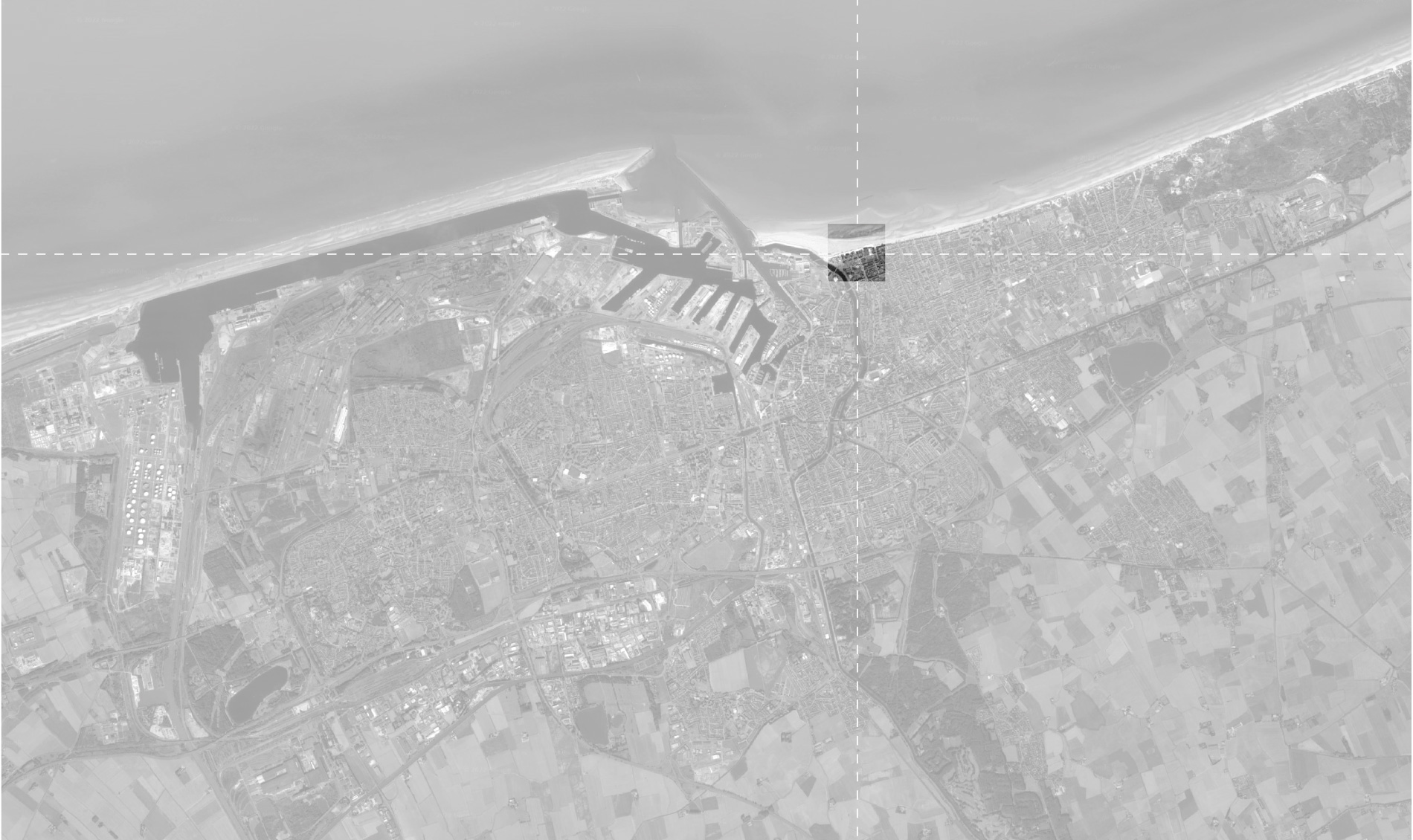 Carte de situation d'un projet de logement à Dunkerque
