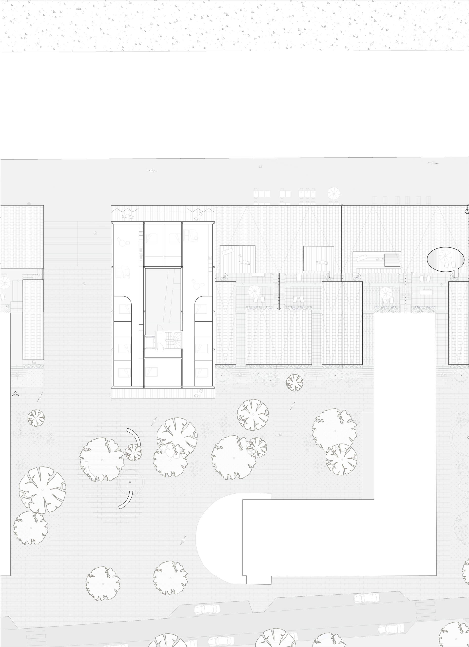 plan RDC zoom projet logement