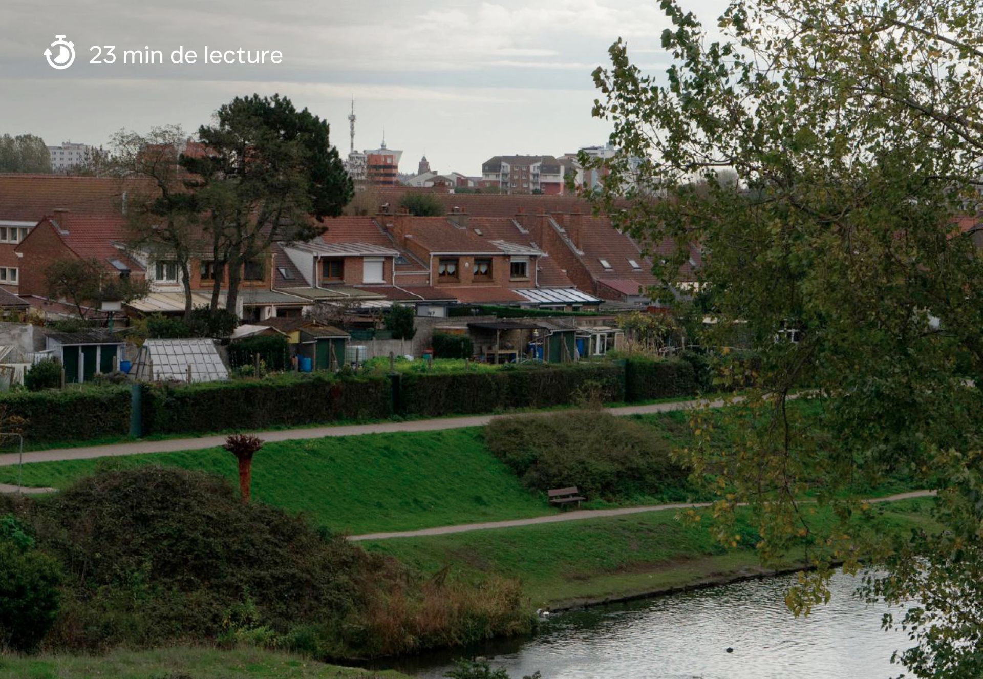 Paysage fictif canaux dunkerque