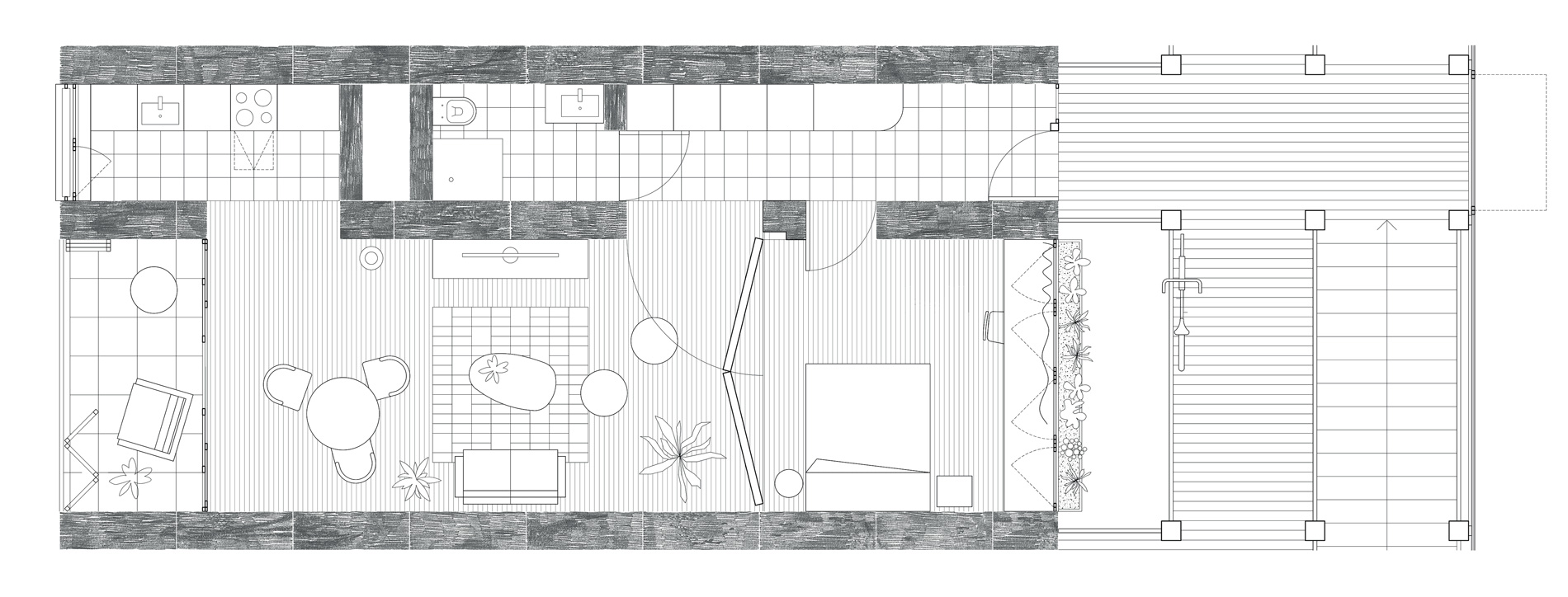 Plan typologique du projet logement entre Coudekerque Branche et Téteghem