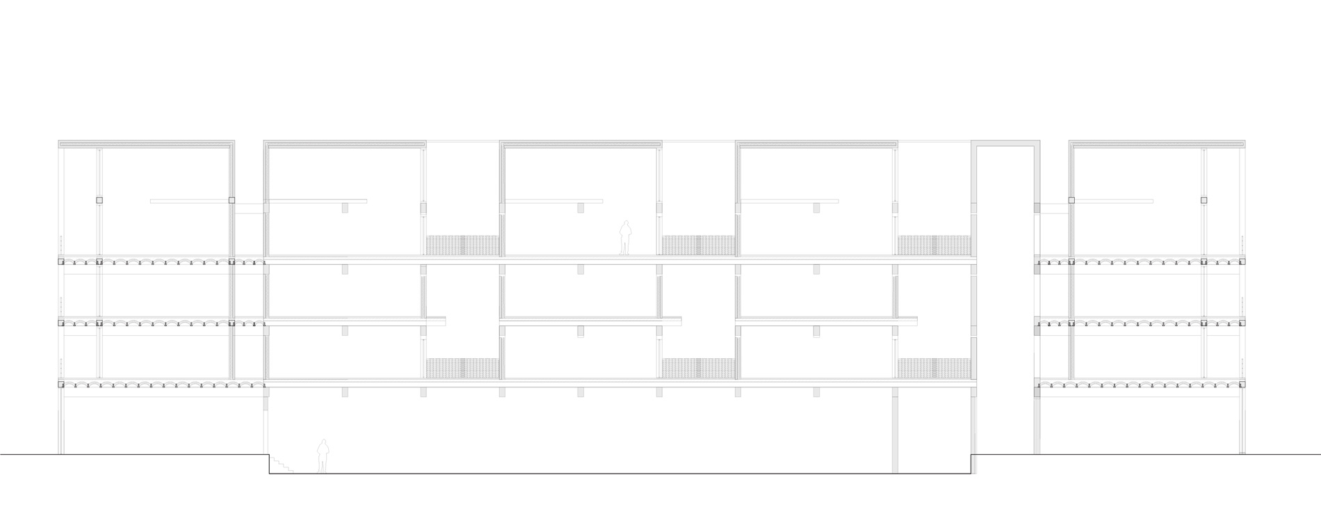 Coupe d'un projet de logements à Dunkerque